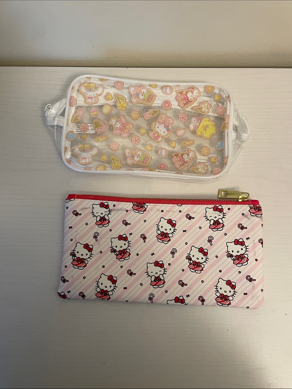 Hello Kitty Printed Zipper Pouch Duo